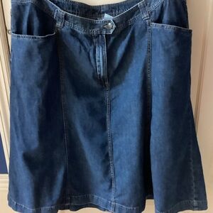 Women’s Denim A line skirt-Size 24W- Pre-Owned